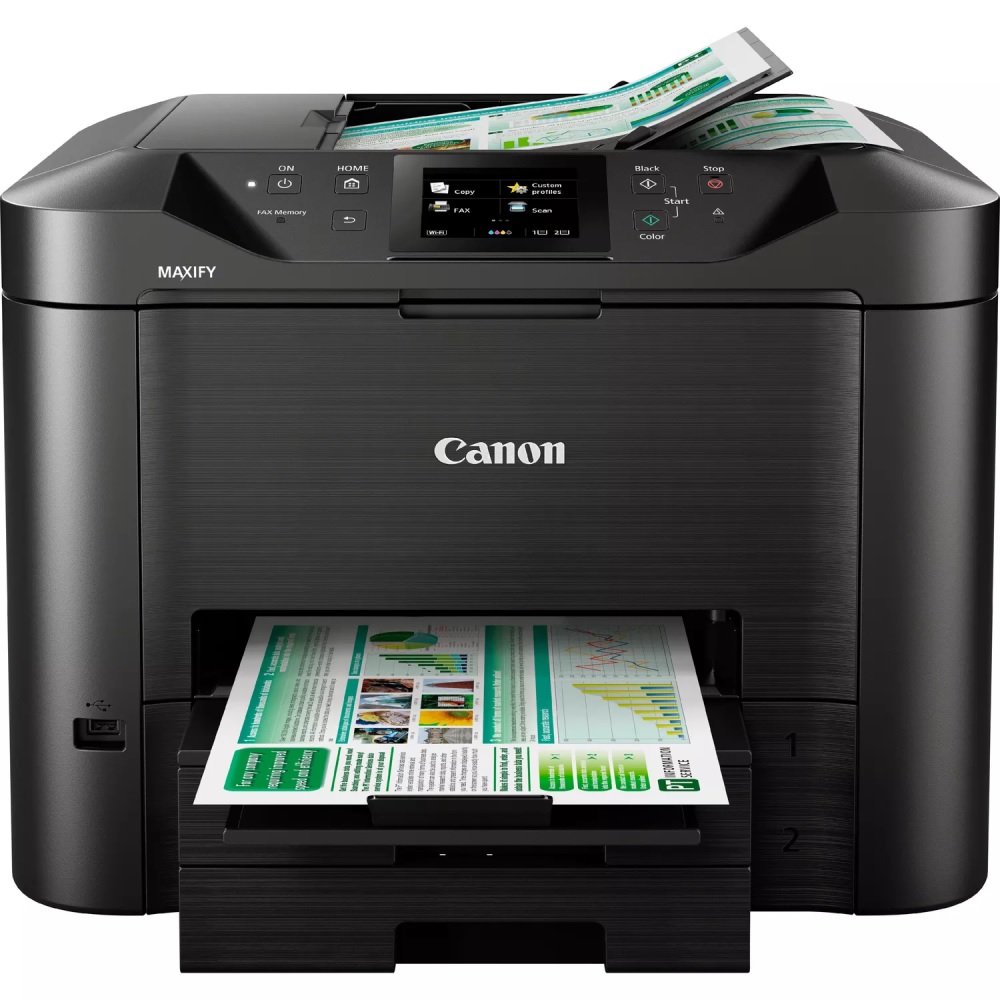 CANON MB5440 INKJET MAXIFY BUSINESS RANGE A4, A4 MFP, PRINT, COPY, FAX SCAN. 24IPM MONO…