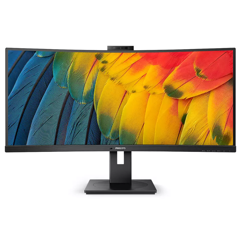 PHILIPS PROFESSIONAL ANTI-GLARE 34" CURVED WQHD MONITOR VA RESPONSE: 4MS RESOLUTION: 3440X1440 RR: 100HZ DISPLAYPORT, HDMI, USB-C 3.2 (PD 90W), USB-C , USB-B, USB 3.2X 4, RJ45 SPEAKER: 5W X 2 POWER SUPPLY: BUILT IN TILT: YES SWIVEL: YES PIVOT: NO H ADJUST: YES VESA: YES ACCESSORIES: HDMI, DP, USB, POWER CABLES WARRANTY: 3Y CARRY-IN