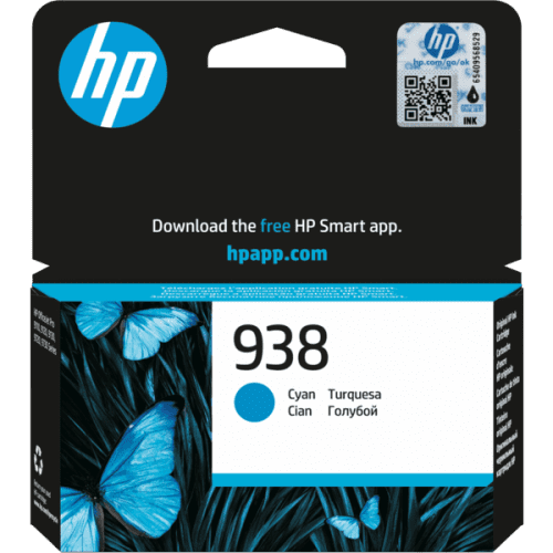 HP 938 Cyan Original Ink Cartridge