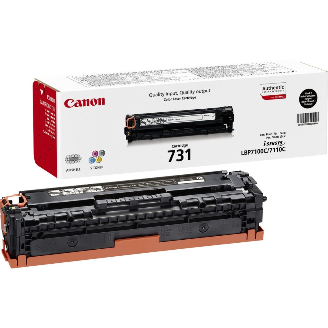 CANON-TONER-CRG 731 BK - 1K-LBP7100CN / LBP7110CW / MF8230CN / MF8280CW / MF623CN / MF6…