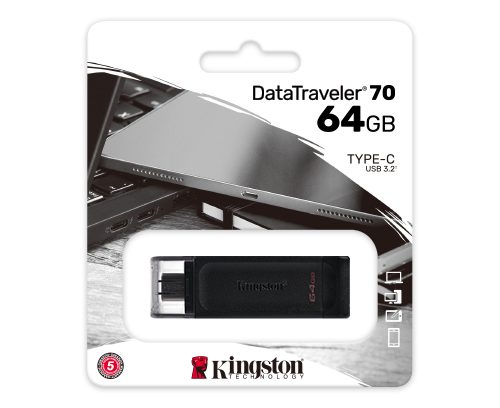 KINGSTON 64GB USB-C 3.2 GEN 1 DATATRAVELER 70