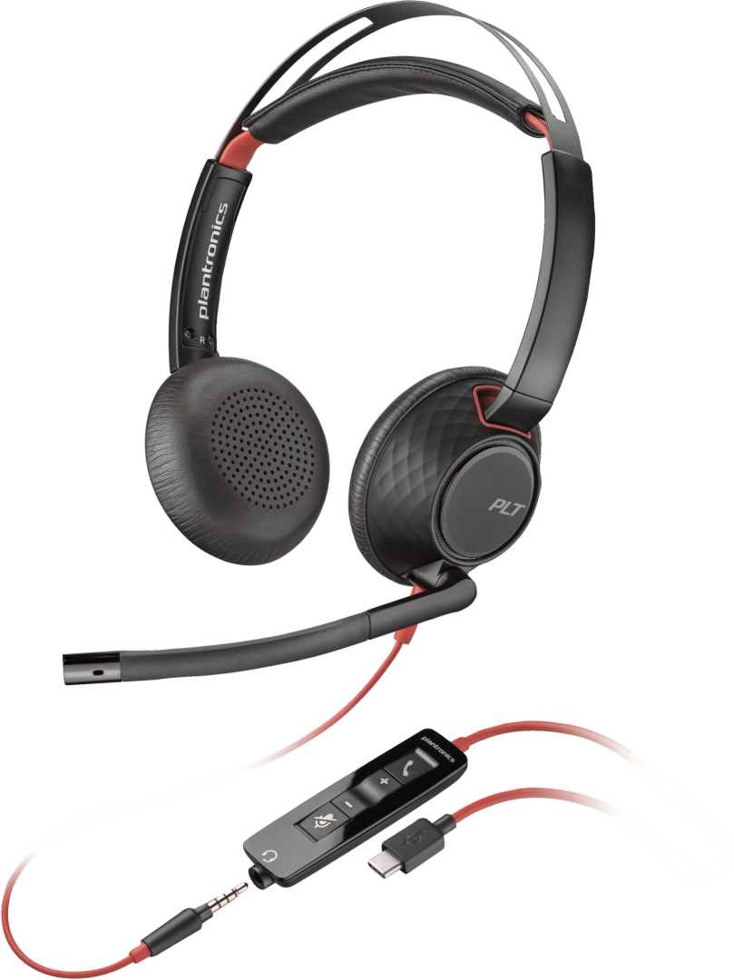 POLY BLACKWIRE 5220 M 3.5MM USB-A+C HEADSET