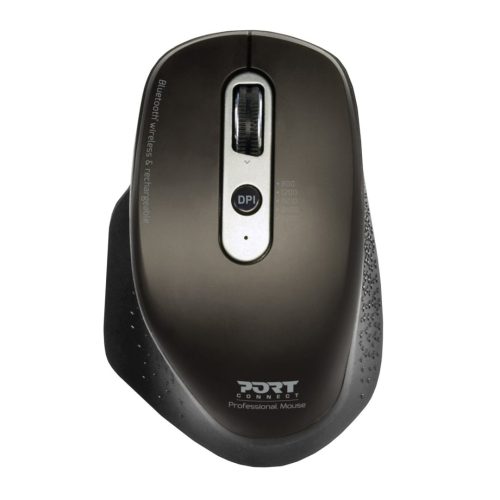 Port Connect Bluetooth Wireless Rechargeable Executive Mouse - Black