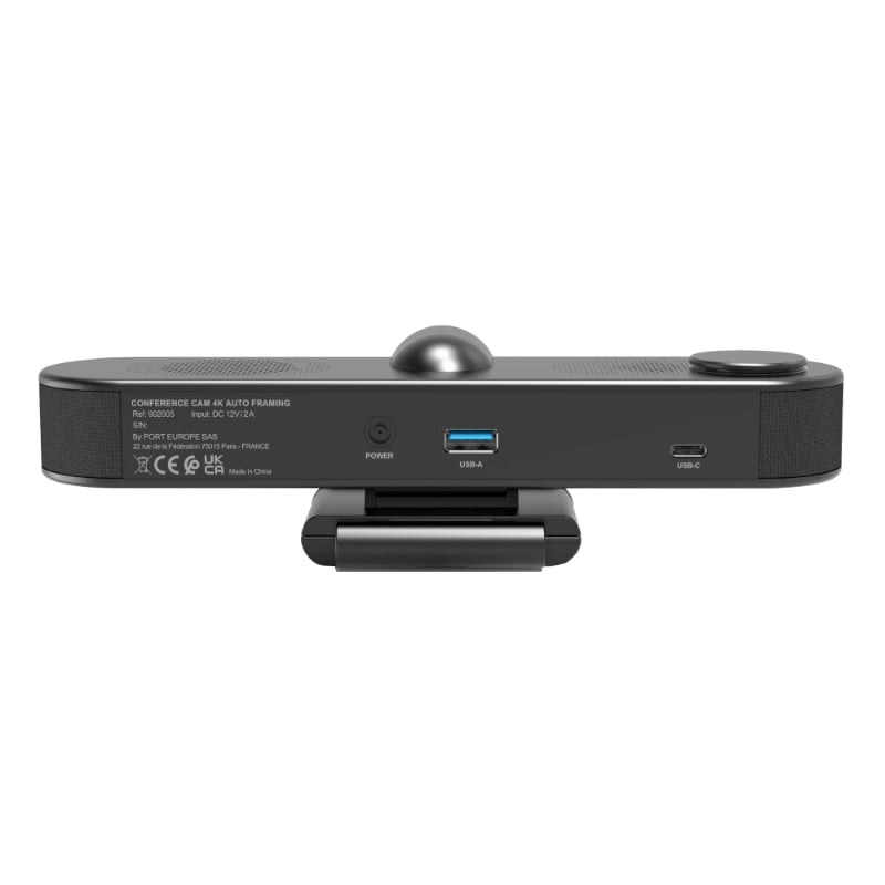 Port Connect All-in-one Conference Cam regroups camera + microphone + speaker 4k@30Hz - Image 4