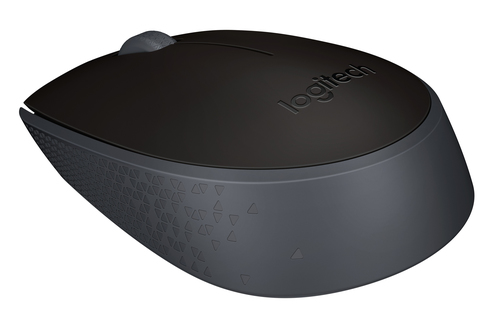 LOGITECH M171 WIRELESS MOUSE - BLACK. WIRELESS MOUSE 10M RANGE, 1000 DPI SENSOR, AMBIDE…