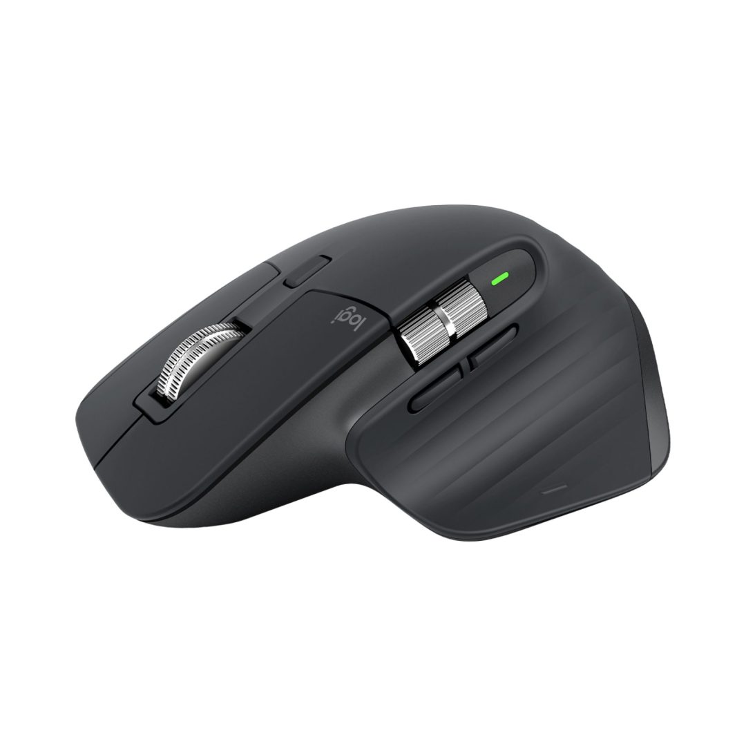 LOGITECH MX MASTER 3S WIRELESS & BT MOUSE GRAPHITE. 8K DPI SENSOR, MAGSPEED SCROLL, QUI…