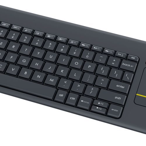 LOGITECH K400 PLUS WIRELESS TOUCH KEYBOARD DARK. WIRELESS KEYBOARD BUILT-IN 3.5” TOUCHP…