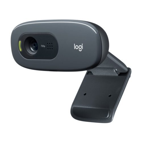 LOGITECH C270 HD 720P VIDEO AUTO LIGHT CORRECTION NOISE-REDUCING MIC. UNIVERSAL CLIP FI…