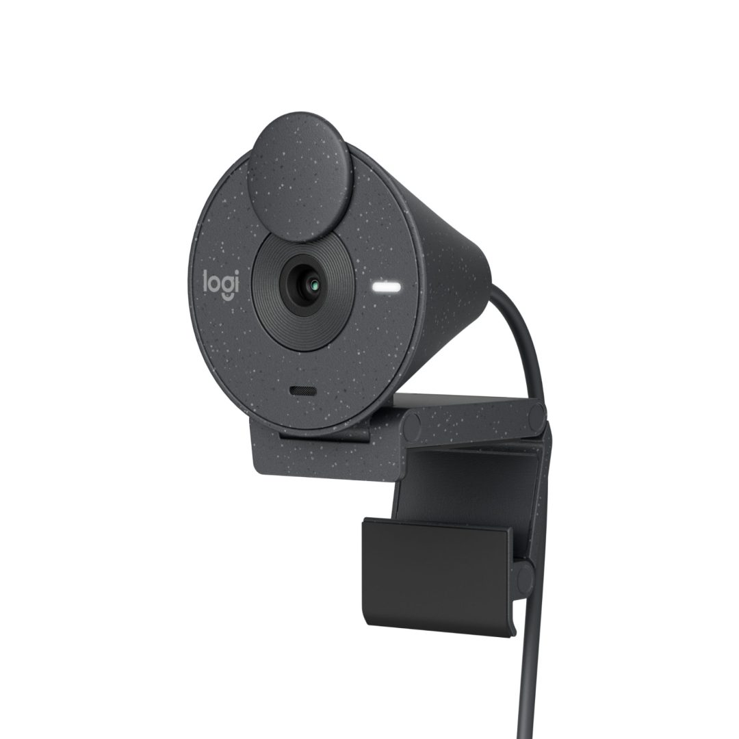 LOGITECH BRIO 300 FULL HD WEBCAM - GRAPHITE USB AUTO LIGHT CORRECTION NOISE-REDUCING MI…