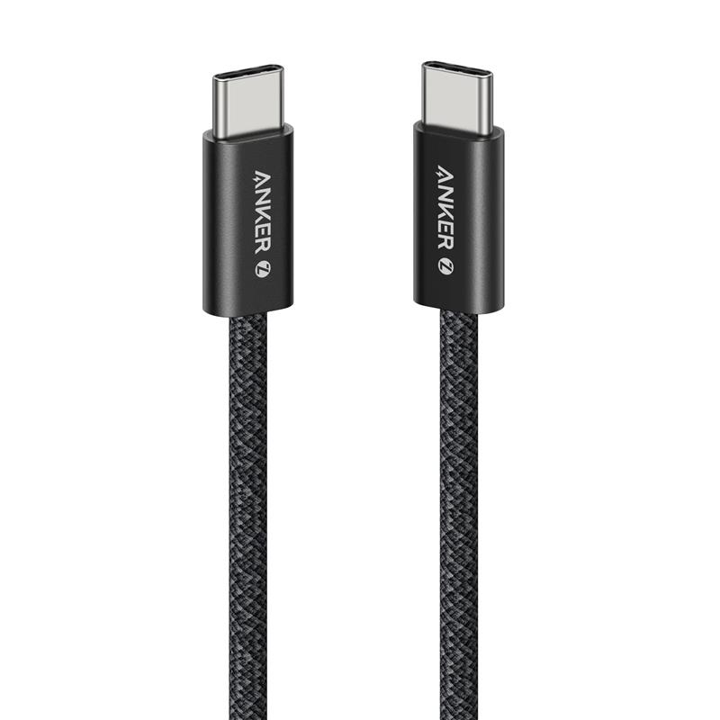 ANKER TYPE C TO TYPE C BRAIDED CABLE 240W 1.8M BLACK WARRANTY 2 YEAR
