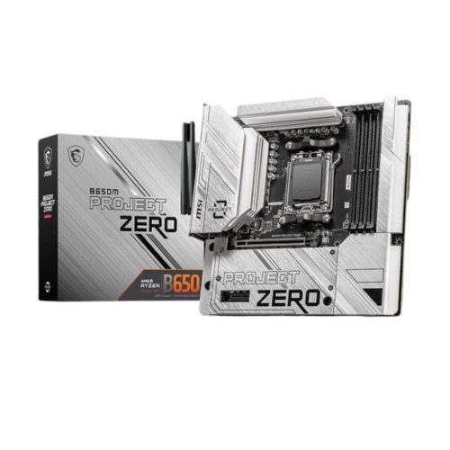 MSI B650M PROJECT ZERO AMD AM5 M-ATX Motherboard