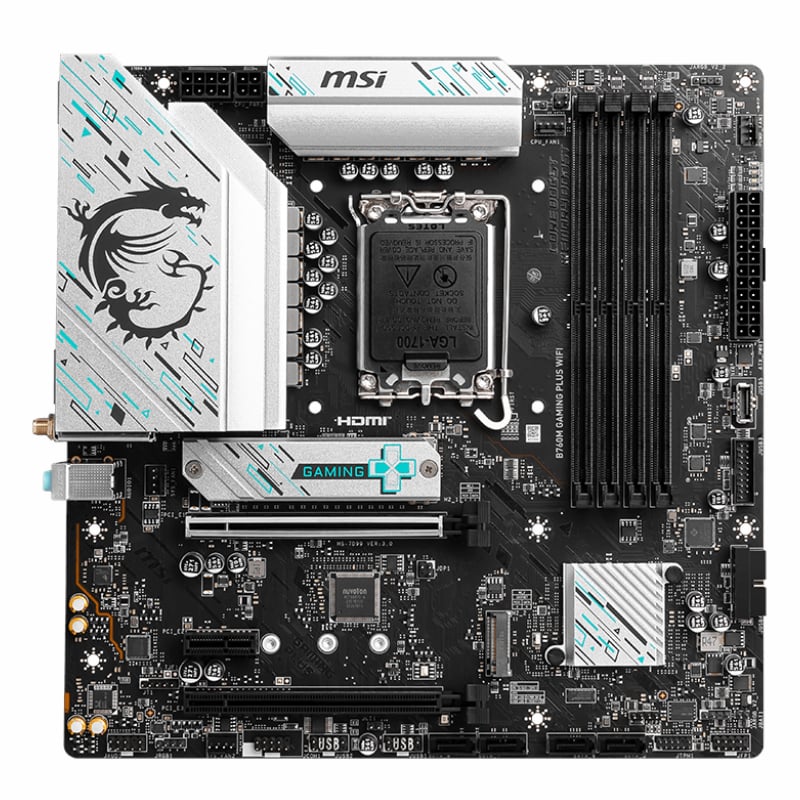 MSI B760M Gaming Plus WiFi DDR5 LGA1700 mATX Motherboard - Image 2