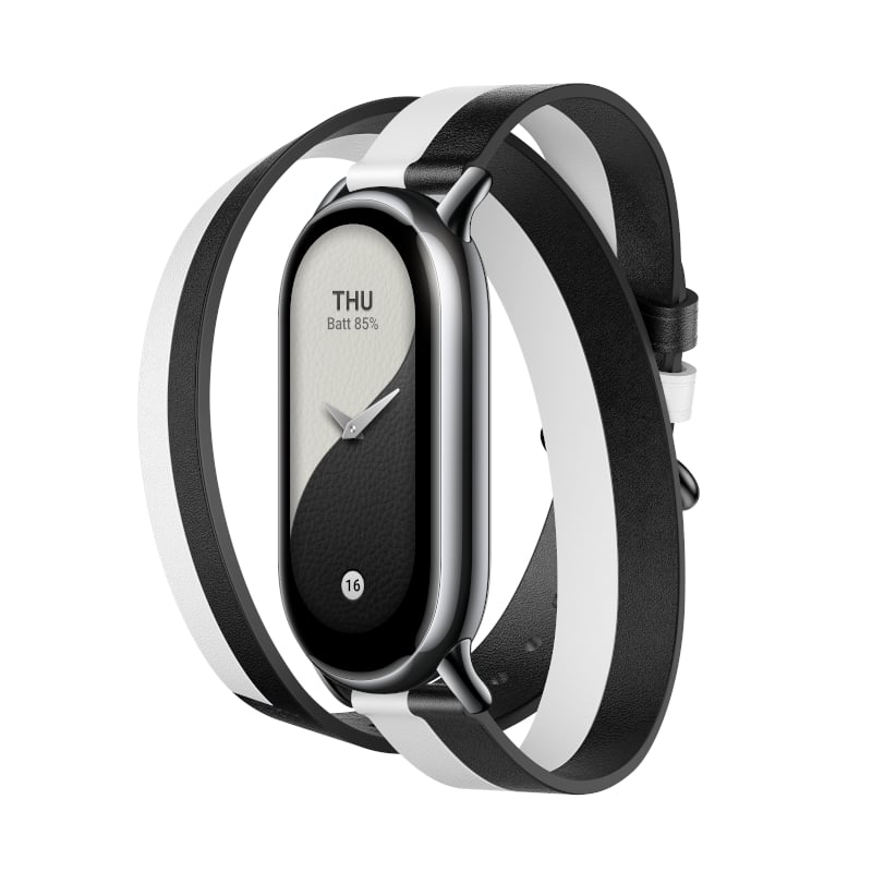 Xiaomi Smart Band 8 Double Wrap Strap Black White BHR7311GL - Image 2