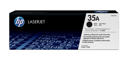 HP 35A LASERJET P1005/P1006 BLACK PRINT TONER CARTRIDGE PRINT APPROXIMATELY 1 500 PGS U…