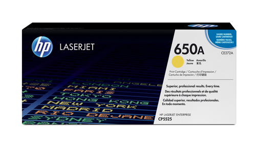 HP 650A Yellow Color LaserJet Toner Cartridge