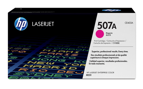 HP 507A MAGENTA TONER CARTRIDGE