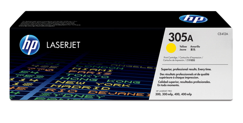 HP 305A YELLOW LASERJET TONER CARTRIDGE LASERJET PRO 300 400 COLOR SERIES