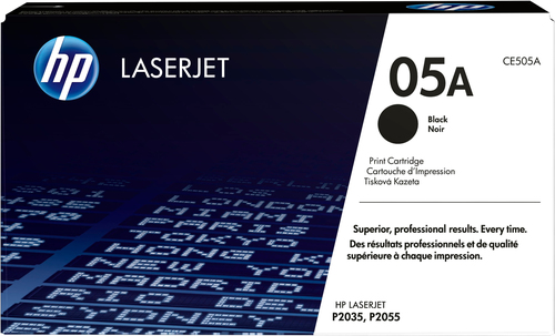 HP 05A LASERJET P2035/P2055 BLACK PRINT CARTRIDGE PRINTS APPROXIMATELY 2300 PGS USING I…