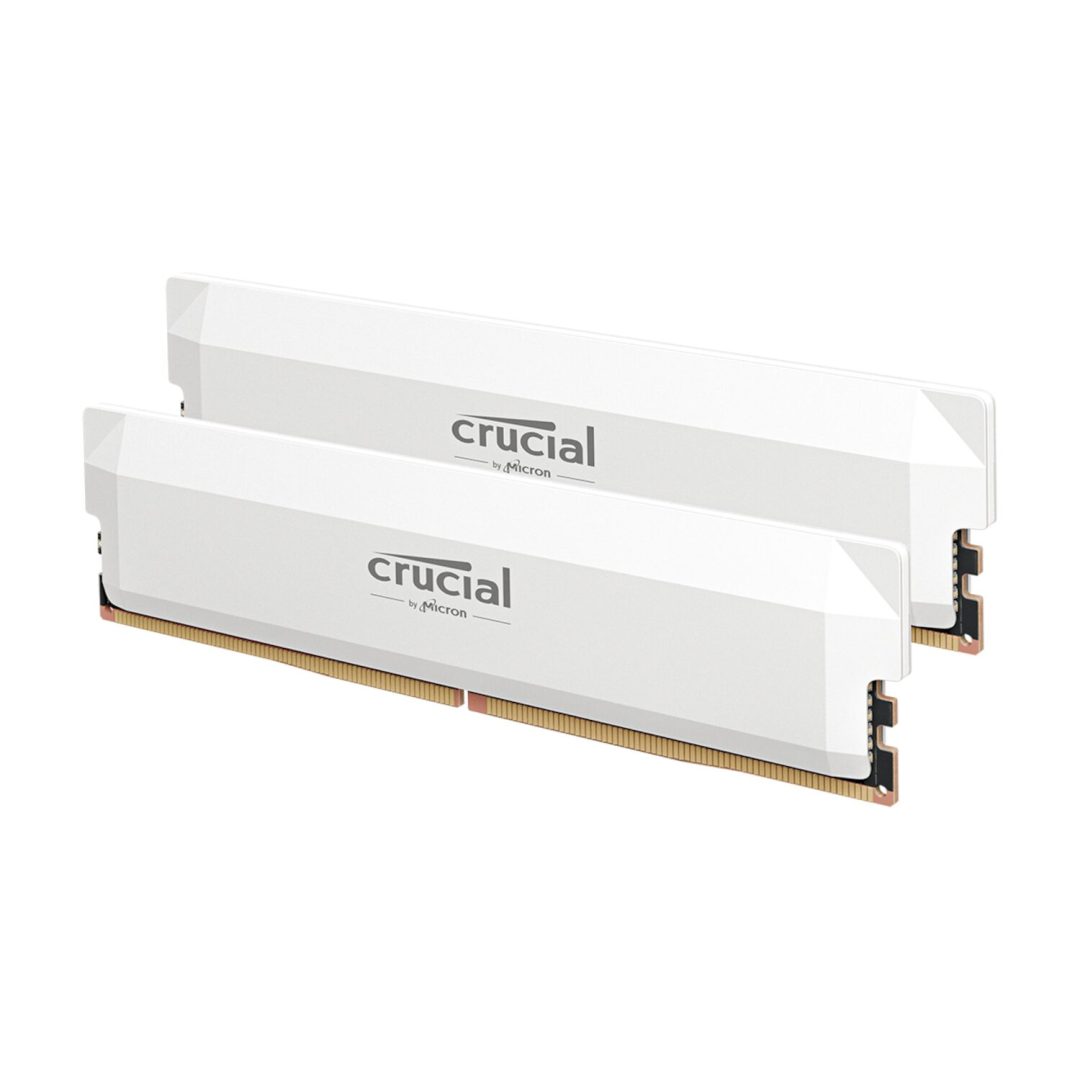 Crucial Pro DDR5-6400 64GB Overclocking Kit (2×32GB) White CP2K32G64C40U5W - Image 2