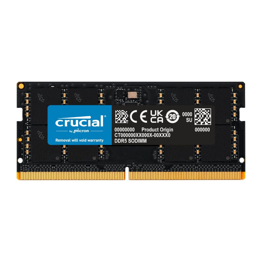 Crucial 64GB DDR5-5600 SODIMM Notebook Memory CT64G56C46S5