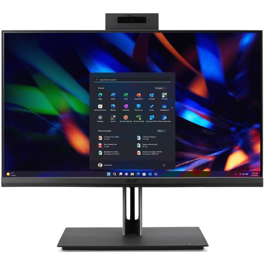 ACER ALL IN ONE PC- VZ4714G - BLACK- TOUCH- 23.8" FHD - INTEL CORE I5-13400- GPU: UHD G…