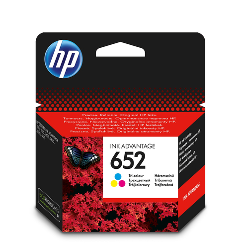 HP 652 Tri-Colour Original Ink Cartridge