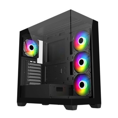 FSP M340 ARGB ATX Gaming Chassis Black
