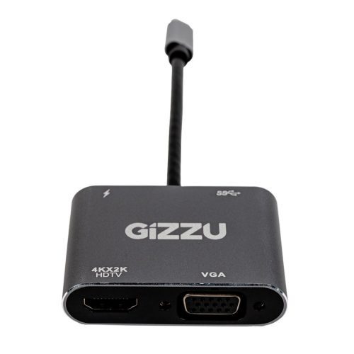Gizzu 4-in-1 USB-C to HDMI VGA USB3.0 Hub GAPCHVUPD