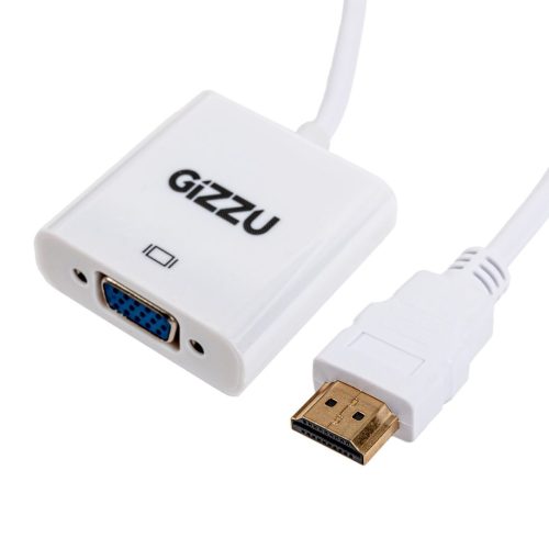 Gizzu 1080P HDMI to VGA Adapter Audio