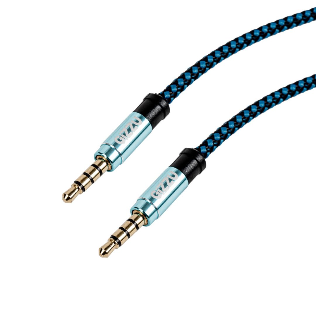 Gizzu 3.5mm AUX Cable 1.5m Black Blue GCP35MM4