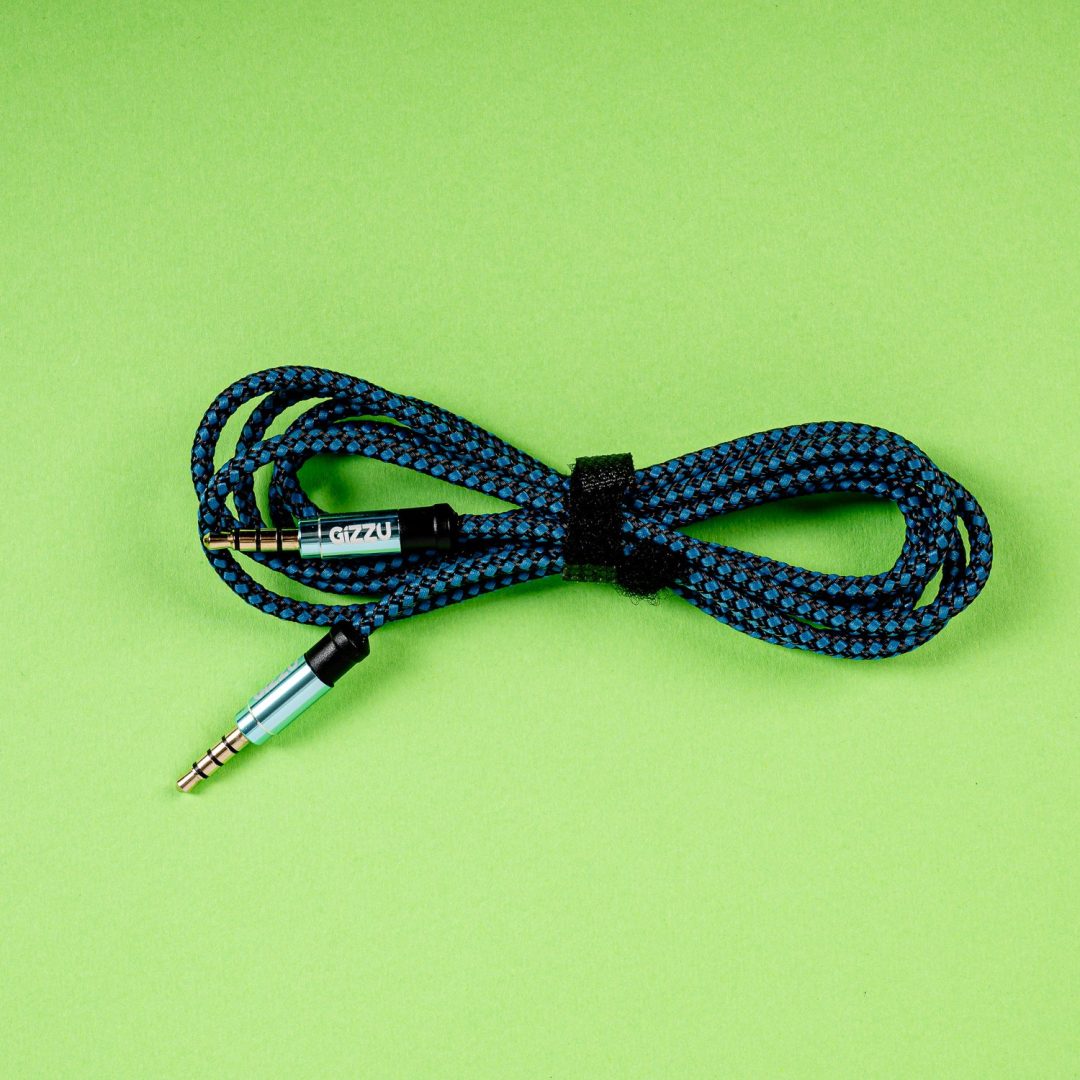 Gizzu 3.5mm AUX Cable 1.5m Black Blue GCP35MM4 - Image 5