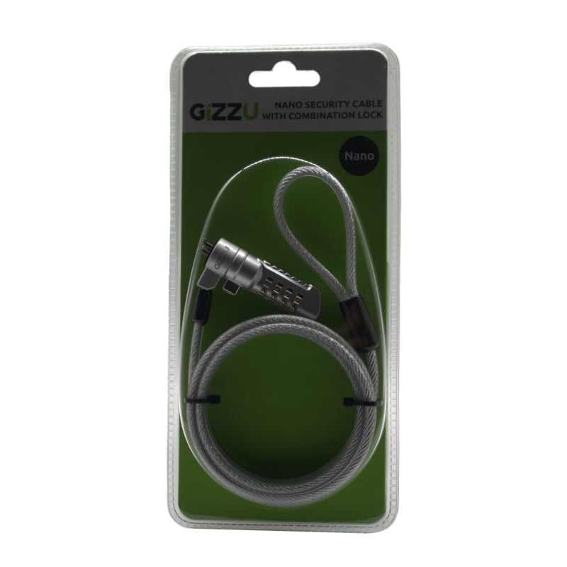 Gizzu 1.8m Nano Combination Lock Laptop Security Cable GSCNC - Image 2