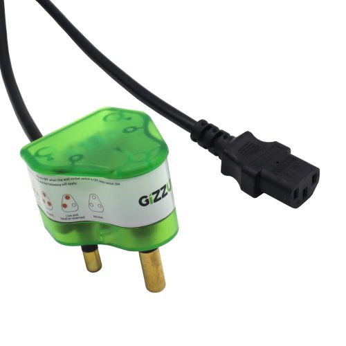 Gizzu Surge Protector 10A Kettle Plug Cable 1.5M GSPIEC1