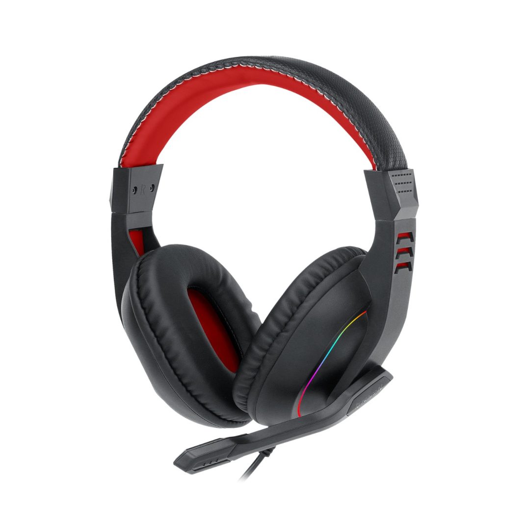 Redragon ARES Over-Ear Aux RGB Gaming Headset - Black - Image 3