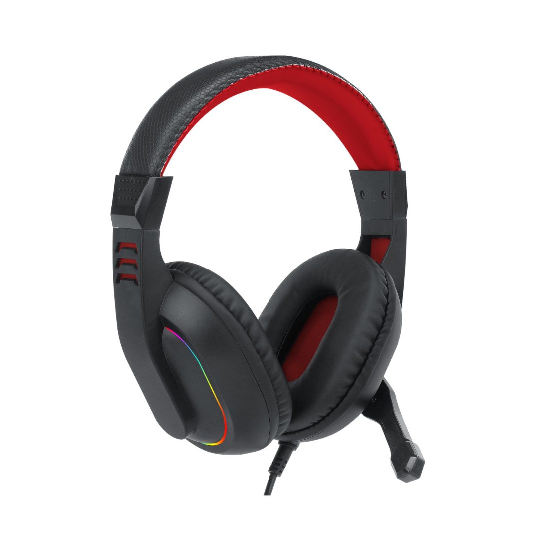Redragon ARES Over-Ear Aux RGB Gaming Headset - Black - Image 5