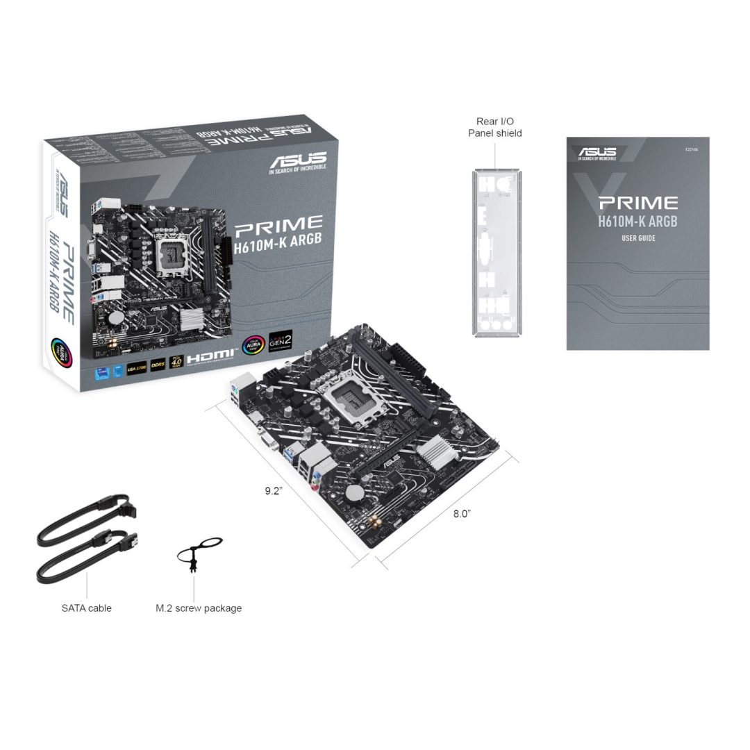 Asus PRIME H610M-R DDR5 LGA1700 Micro-ATX Motherboard - Image 7