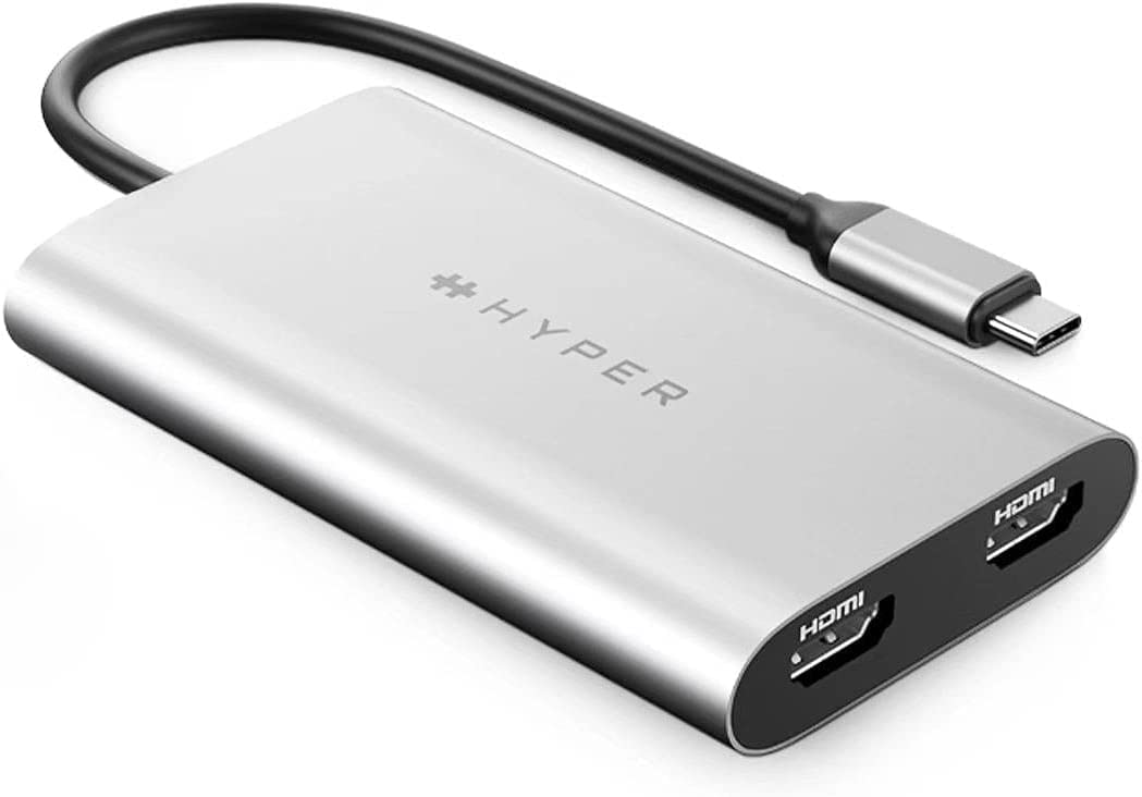 HYPERDRIVE USB-C TO DUAL HDMI ADAPTER+PD OVER USB (M1) CONNECT 2 DISPLAYS AT 4K VIDEO, …