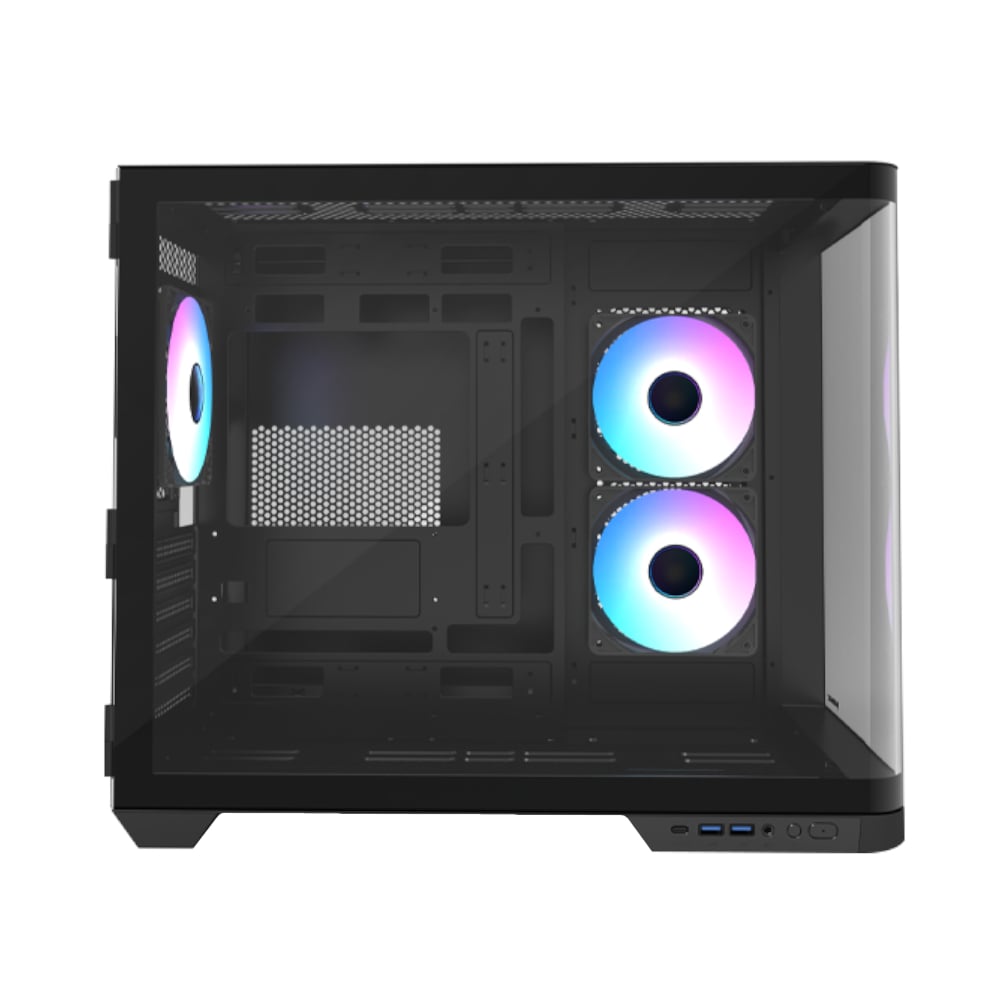 Raidmax I630 ATX | Micro-ATX | ITX ARGB Mid-Tower Dual Chamber Curved Glass Gaming Chas… - Image 2