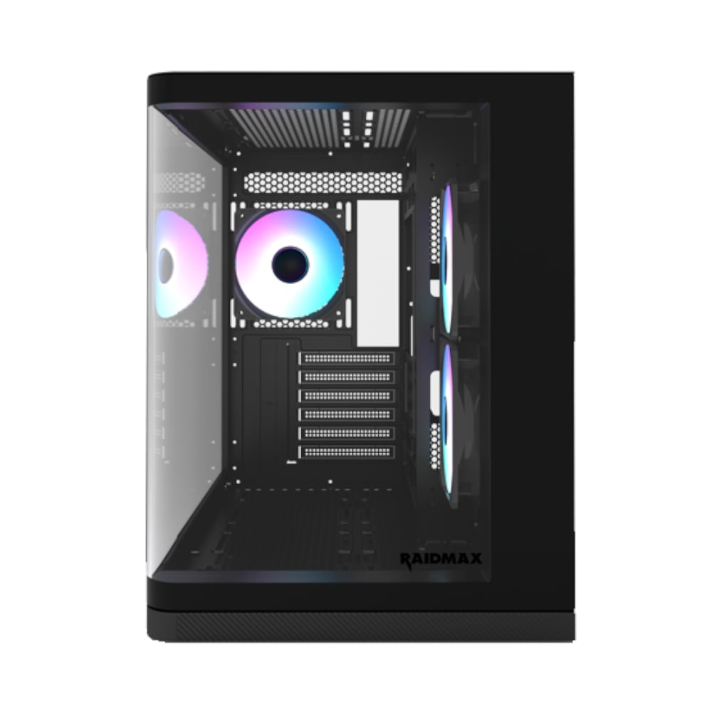 Raidmax I630 ATX | Micro-ATX | ITX ARGB Mid-Tower Dual Chamber Curved Glass Gaming Chas… - Image 3