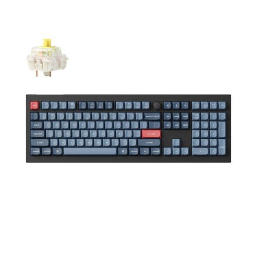 Keychron V6 Max Full-Size Wireless QMK Custom Keyboard Banana Switch V6M-D4