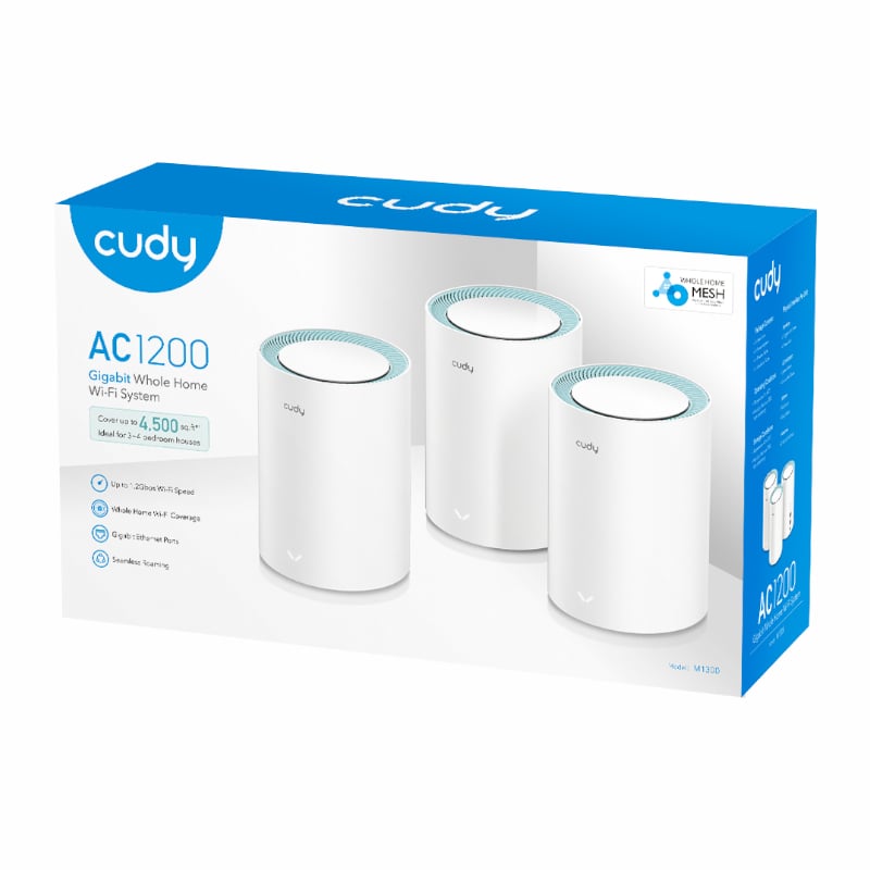 Cudy AC1200 Wi-Fi Mesh Kit 3 Pack Gigabit - Image 4