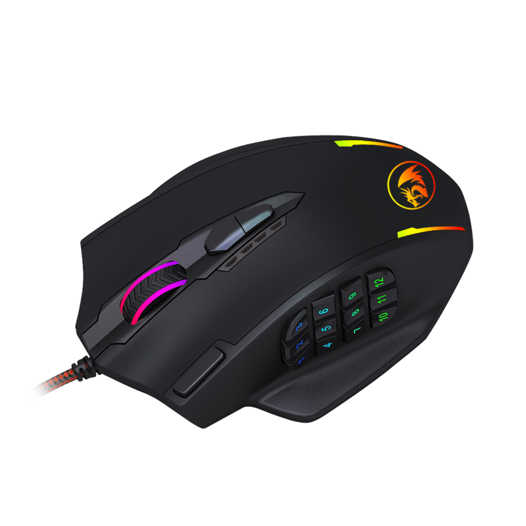 Redragon Impact M908 12400DPI MMO Gaming Mouse - Image 5