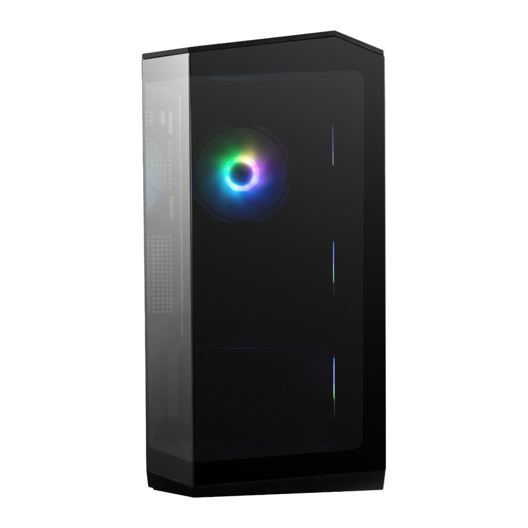 MSI MAG PANO M100R PZ mATX ARGB Tempered Glass Gaming Case Black MAG-PANO-M100R-PZ - Image 2