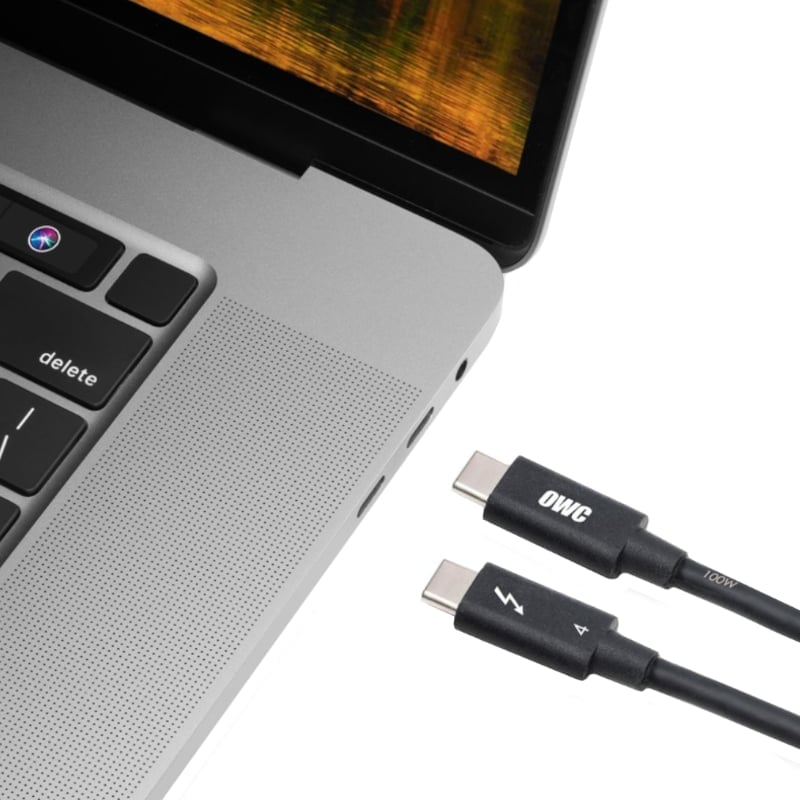 OWC Thunderbolt 3/4 2m Cable - Black - Image 3