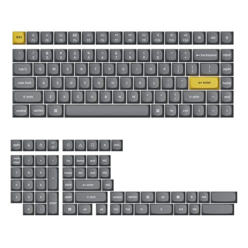 Keychron Double Shot PBT OSA Full Keycap Set Dark Grey PBT-56