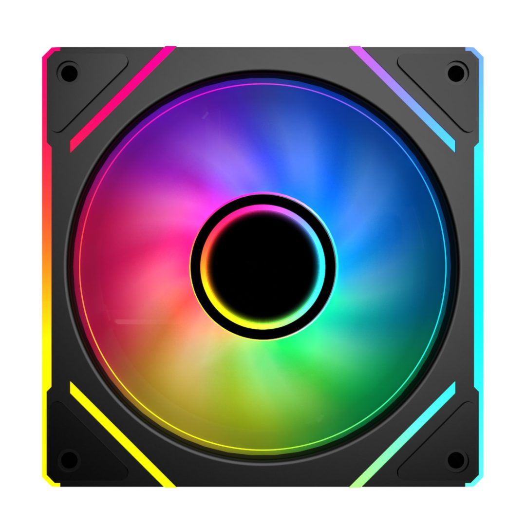 PCBuilder STORM PRISM 120mm ARGB Fan Black - Image 2