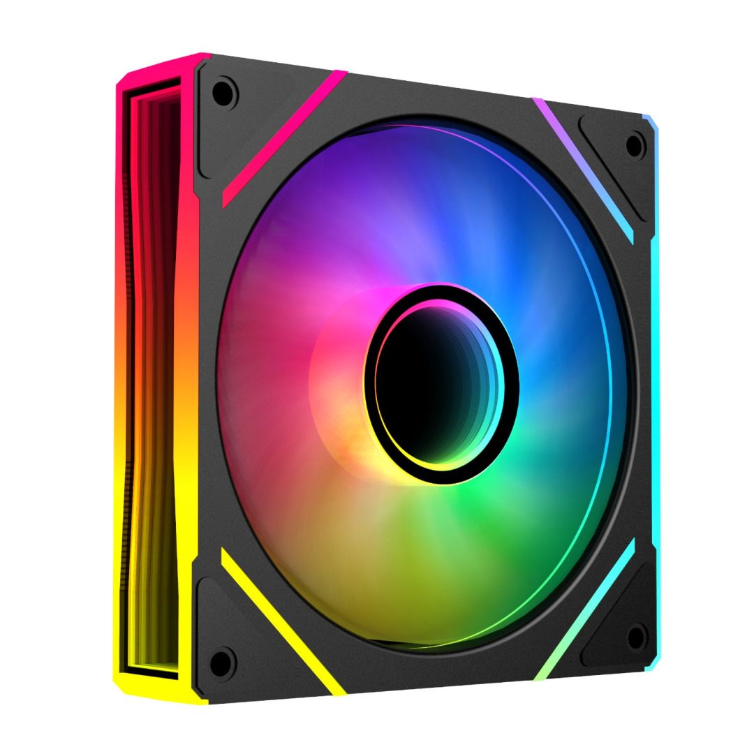 PCBuilder STORM PRISM 120mm ARGB Fan Black - Image 3