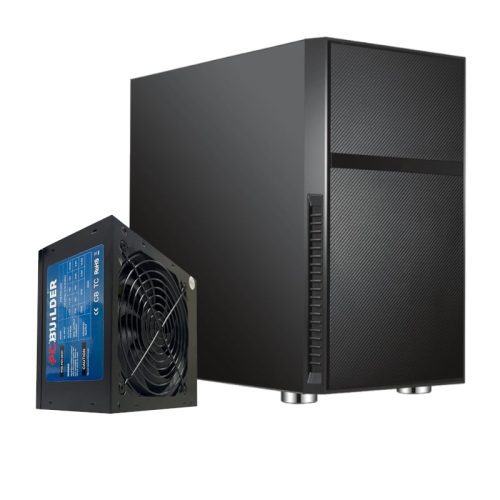 PCBuilder Black Box Micro-ATX Chassis with 300W PSU