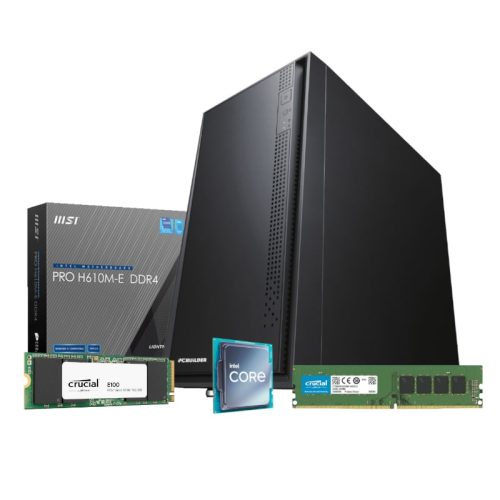 PCBuilder Intel i3-12100 Office Master Core Desktop Windows 11 Pro