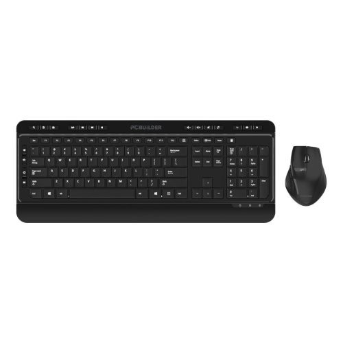 PCBuilder ALPHA Silent Wireless Keyboard Mouse Combo